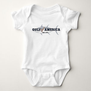 Gulf of America - Blue Fin - baby jumpsuit Baby Bodysuit