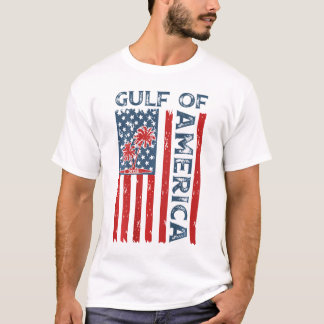 Gulf Of America Est 2025 Usa American Flag T-Shirt