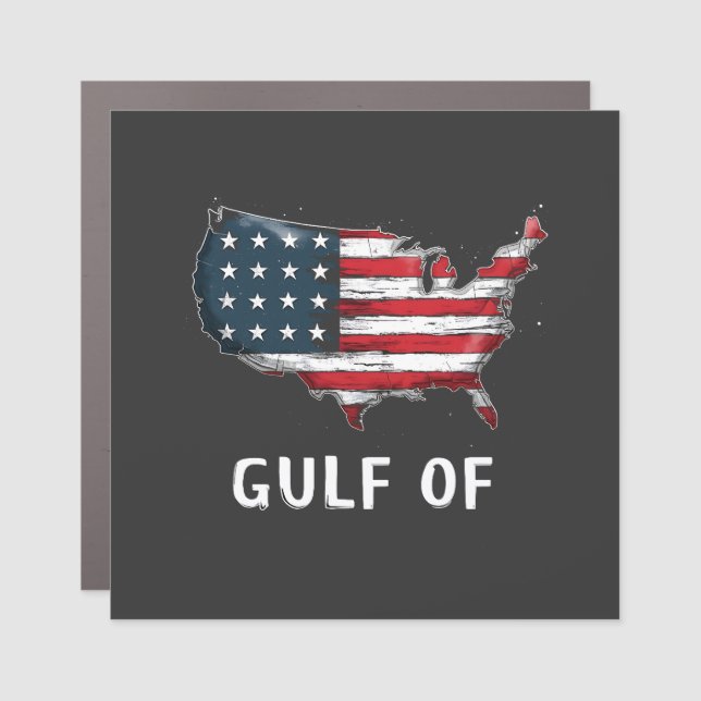 Gulf Of America Funny Trump East Cost Mexico  Car Magnet (Front)