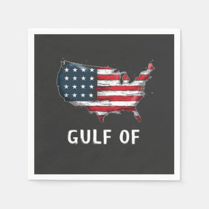 Gulf Of America Funny Trump East Cost Mexico  Napkins