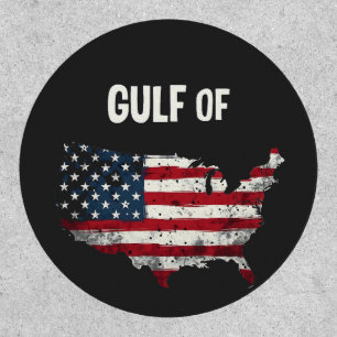 Gulf Of America Funny Trump USA Map Flag  Patch
