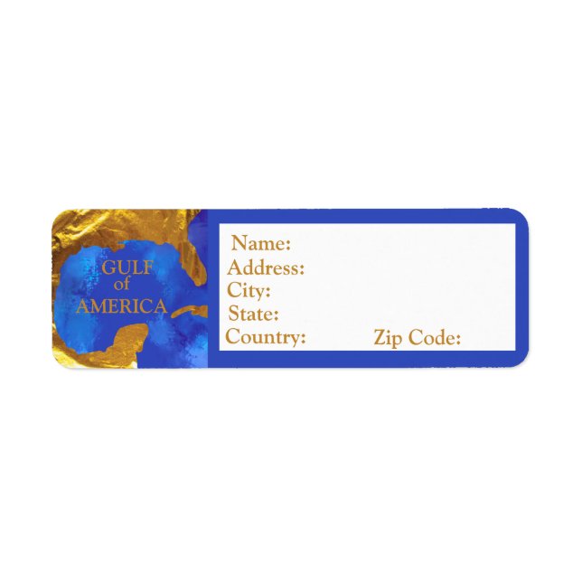 GULF OF AMERICA  LABEL (Front)