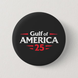 Gulf of America Patriotic American Trump USA Flag Button