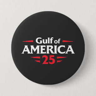 Gulf of America Patriotic American Trump USA Flag Button