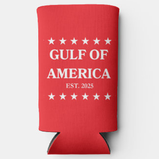 Gulf of America Slim Coozie! Seltzer Can Cooler