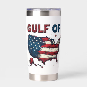 Gulf of America USA Map Trump USA Gulf of Mexico Insulated Tumbler