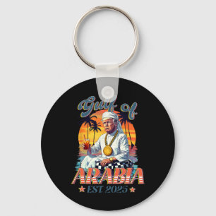 Gulf Of Arabia Est 2025 Funny Trump Vintage Arabia Keychain