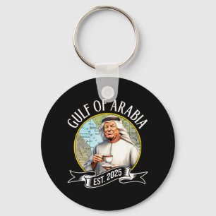Gulf Of Arabia Est 2025 Funny Trump Vintage Keychain