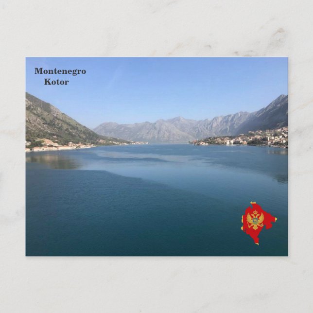 Gulf of Kotor, Montenegro Postcard (Front)