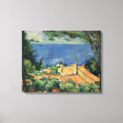 Gulf of Marseille Seen From Estaque by Paul Cezann Canvas Print