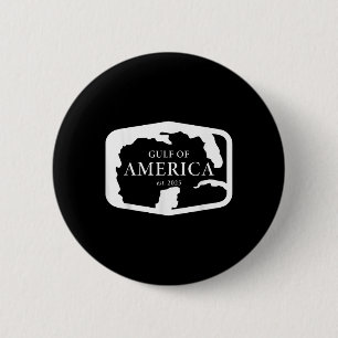Gulf Of Merica Usa America Funny Usa Flag  Button