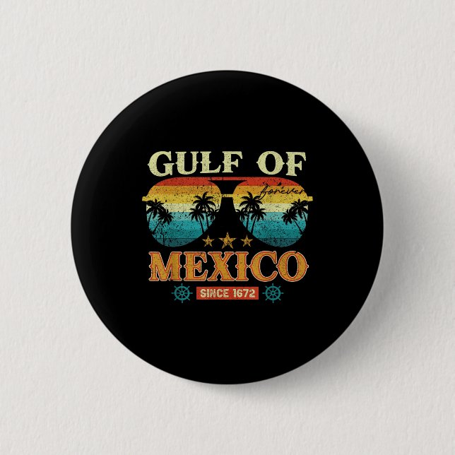 Gulf Of Mexico 1569 Historic Map  Button (Front)
