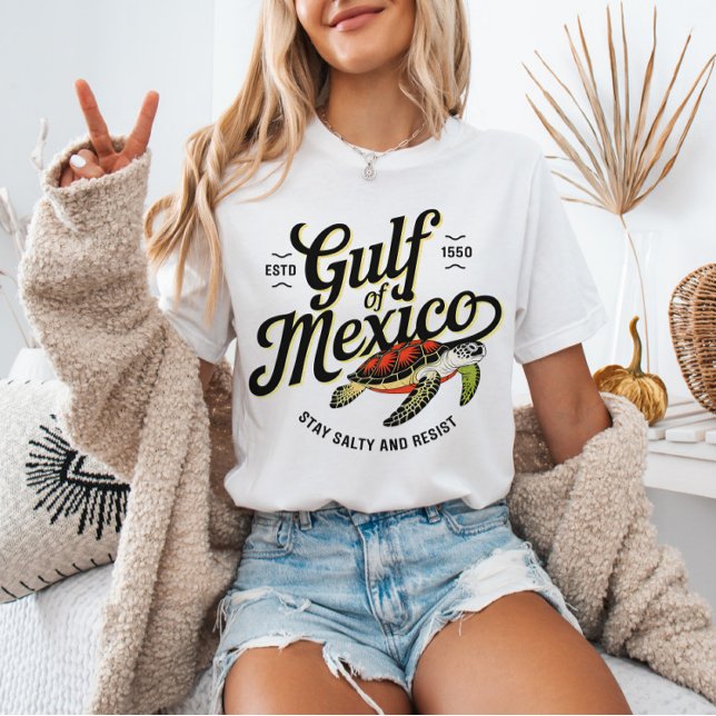 Gulf of Mexico Anti-Trump Vintage Sea Turtle T-Shirt (Creator Uploaded)