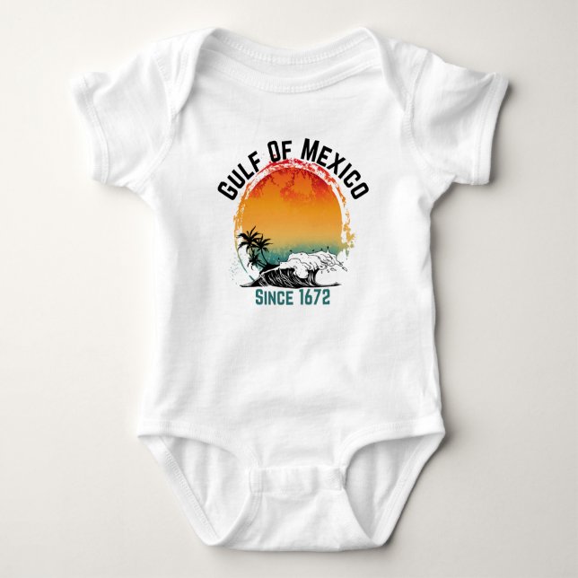 Gulf Of Mexico Baby Bodysuit (Front)
