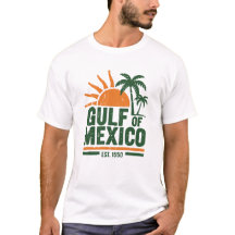 Gulf of Mexico Est. 1550 - Vintage Tropical Beach