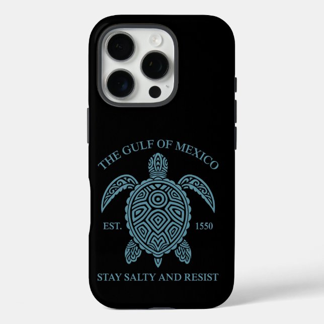 Gulf Of Mexico ESTD 1550 Stay Salty And Resist Case-Mate iPhone Case (Back)