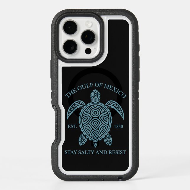 Gulf Of Mexico ESTD 1550 Stay Salty And Resist Otterbox iPhone Case (Back)