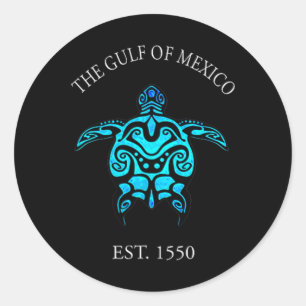 Gulf Of Mexico Forever Turtle T-shirt.png Classic Round Sticker
