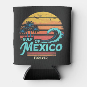 Gulf of Mexico Forever Vintage Beach Mexican Can Cooler