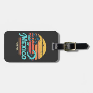 Gulf of Mexico Forever Vintage Beach Mexican Luggage Tag
