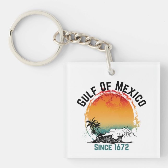 Gulf Of Mexico Keychain (Front)