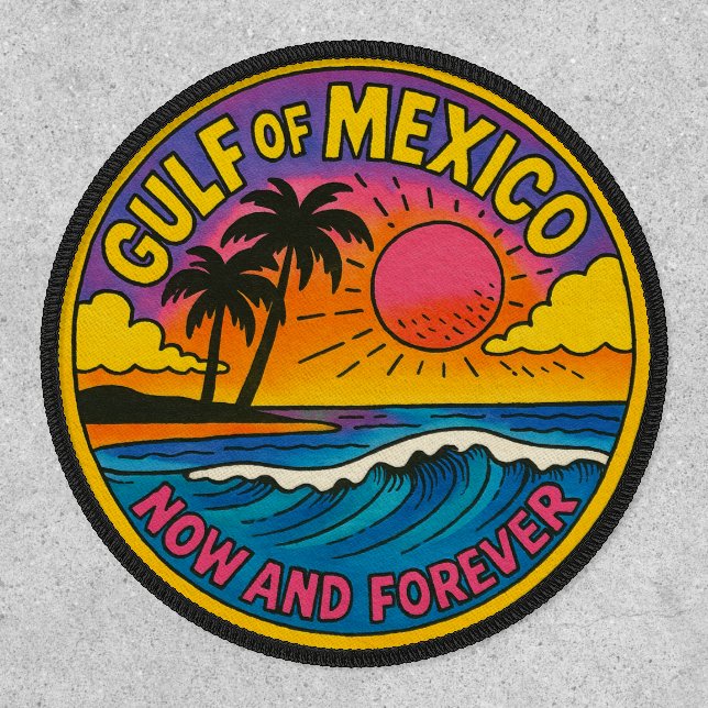 Gulf of Mexico Now and Forever Ocean Art           Patch (Front)