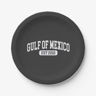 Gulf of Mexico Since 1550 America Humor Paper Plates