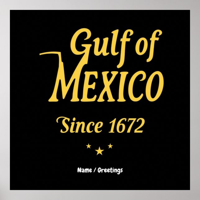 Gulf of Mexico Since 1672, Deep Dive into History Poster (Front)