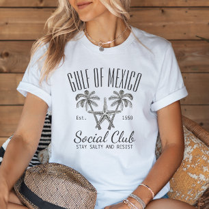 Gulf Of Mexico Social Club Est. 1550 Beach Themed Tri-Blend Shirt