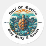 Gulf Of Mexico Stay Salty &amp; Resist #2 Stickers