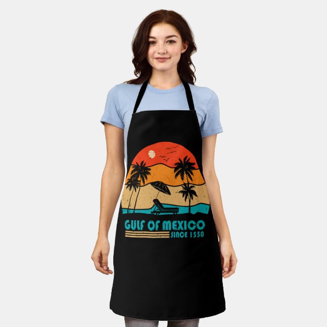 Gulf of Mexico stay salty vintage Apron (Worn)