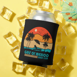 Gulf of Mexico stay salty vintage Can Cooler