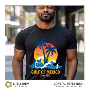 Gulf of Mexico Sunset Palm Trees T-Shirt