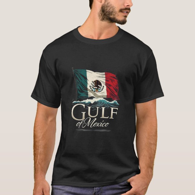 Gulf of Mexico T-Shirt with Mexican Flag – Coastal (Front)