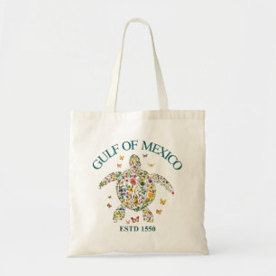 Gulf of Mexico Turtle El Golfo De México est 1550 Tote Bag