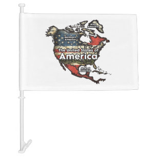 Gulf of United States of America Car Flag