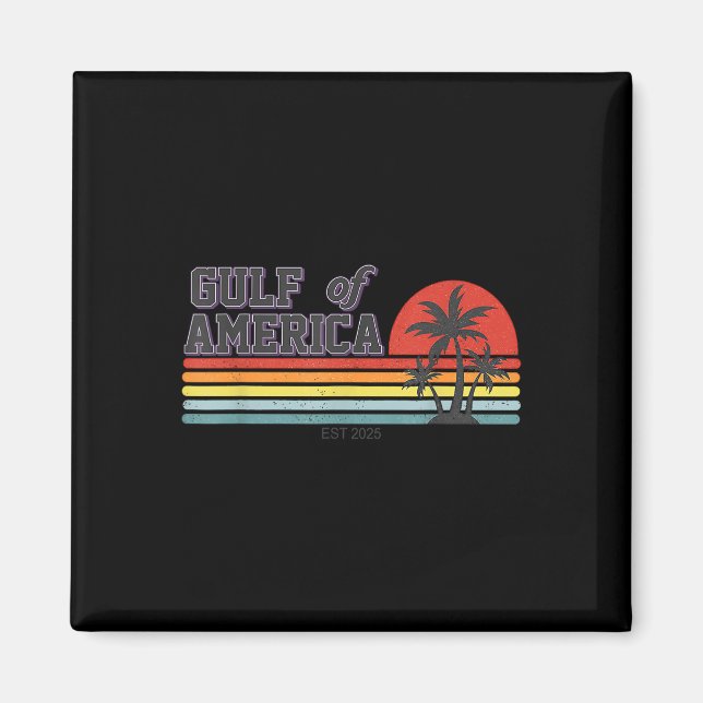 Gulf Of United States Of America Est 2025 Beach Re Magnet (Front)