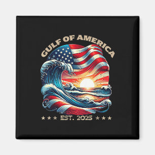 Gulf Of United States Of America Est 2025 Beach Re Magnet