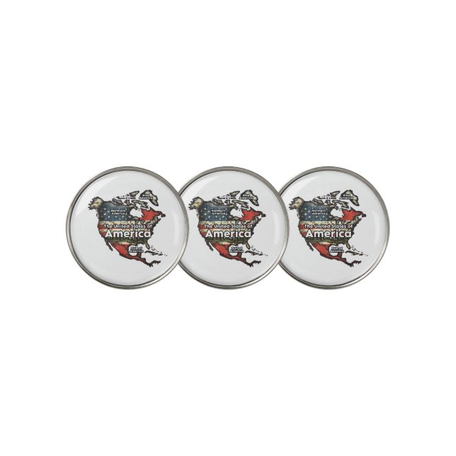 Gulf of United States of America Golf Ball Marker (3 Up)