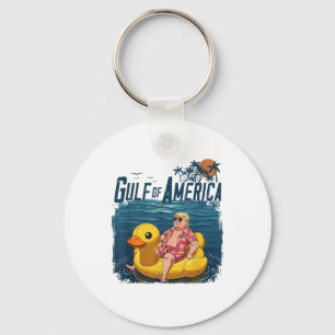 Gulf Of Us America Est 2025 4th Of July Trump Chil Keychain