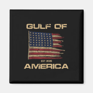 Gulf Of Us America Est Since 2025 Us Flag New Gulf Magnet