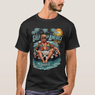 Gulf Of Usa America Est 2025 American Flag Gulf Me T-Shirt