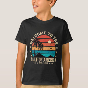 Gulf Of Usa America Est 2025 Retro Vintage America T-Shirt