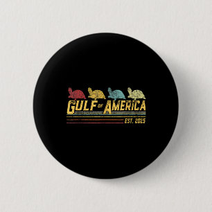 Gulf Of Usa America Est 2025 Turtle  Button