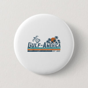 Gulf Of Usa America Est 2025 Turtle Gulf Mexico Button