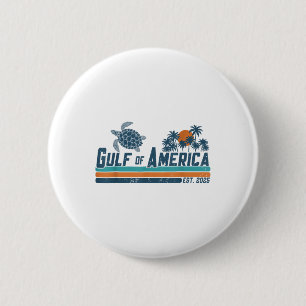 Gulf Of Usa America Est 2025 Turtle Gulf Mexico Button