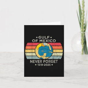 Gulf Of Usa America Funny Gulf Of Mexico July 4th  Card