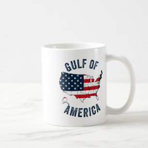Gulf Of Usa America Funny Gulf Of Mexico Usa Flag  Coffee Mug