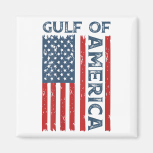 Gulf Of Usa America Funny Usa American Flag (on Ba Magnet