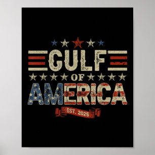 Gulf Of Usa America Funny Usa Flag _45  Poster